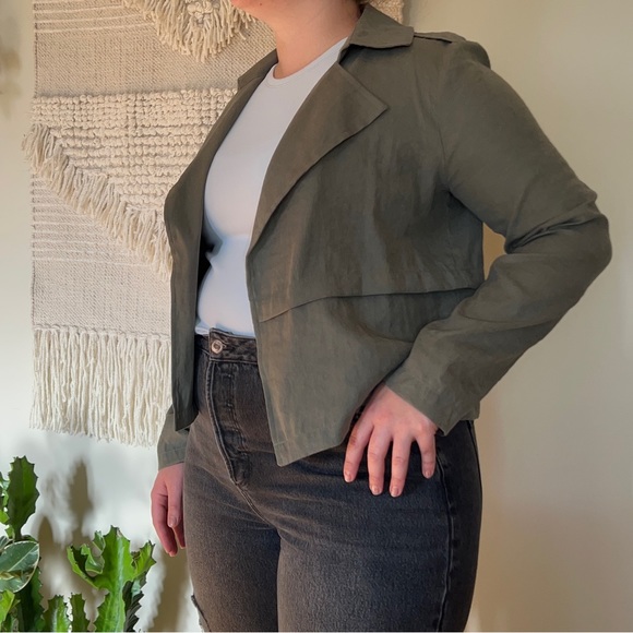 Olive Green Blazer - Picture 2 of 9